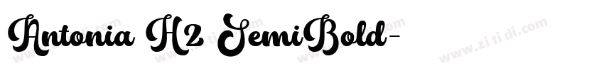 Antonia H2 SemiBold字体转换